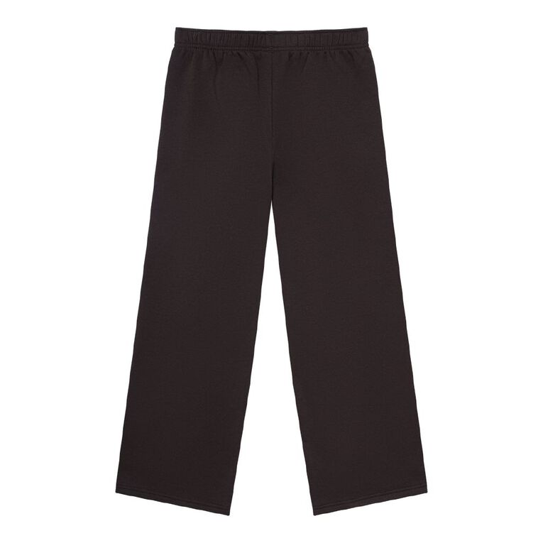 Young Original Plain Wide Leg Trackpants, Brown Dark, hi-res