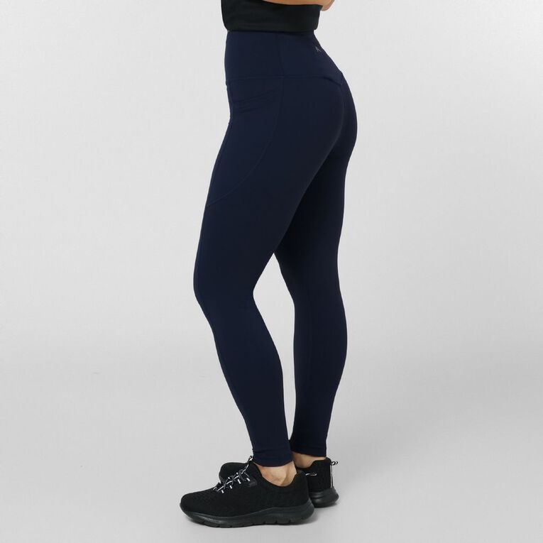 Active Intent Women's Side Pocket 7/8 Leggings, Blue Dark, hi-res