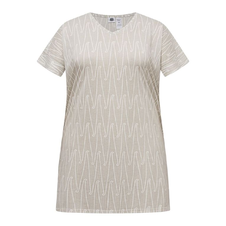 Karanga Ink Women's Curve Dress, Cream, hi-res