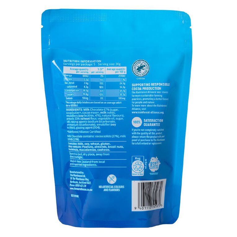 Market Kitchen Milk Chocolate Pretzels 150g, , hi-res