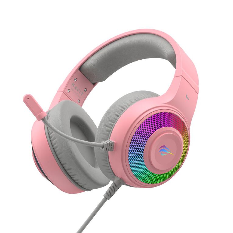 Gamenote 50mm RGB Headset Pink H2042D Pink, , hi-res