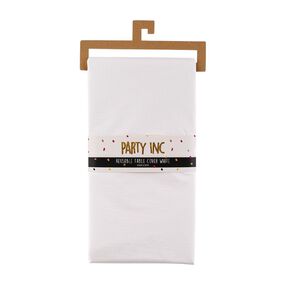 Party Inc Reuseable Table Cover White