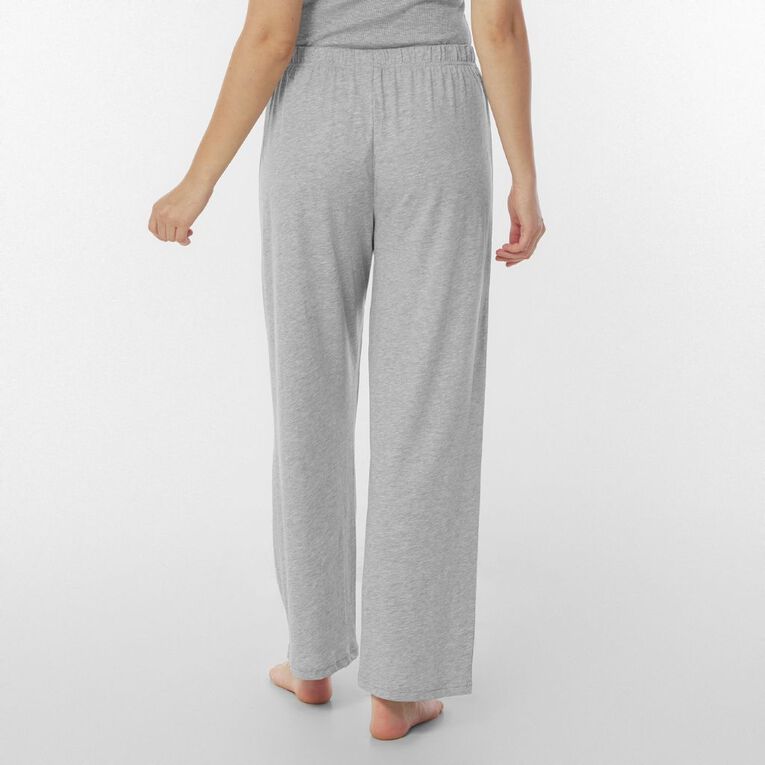 H&H Women's Knitted Pyjama Pants, Grey Marle, hi-res