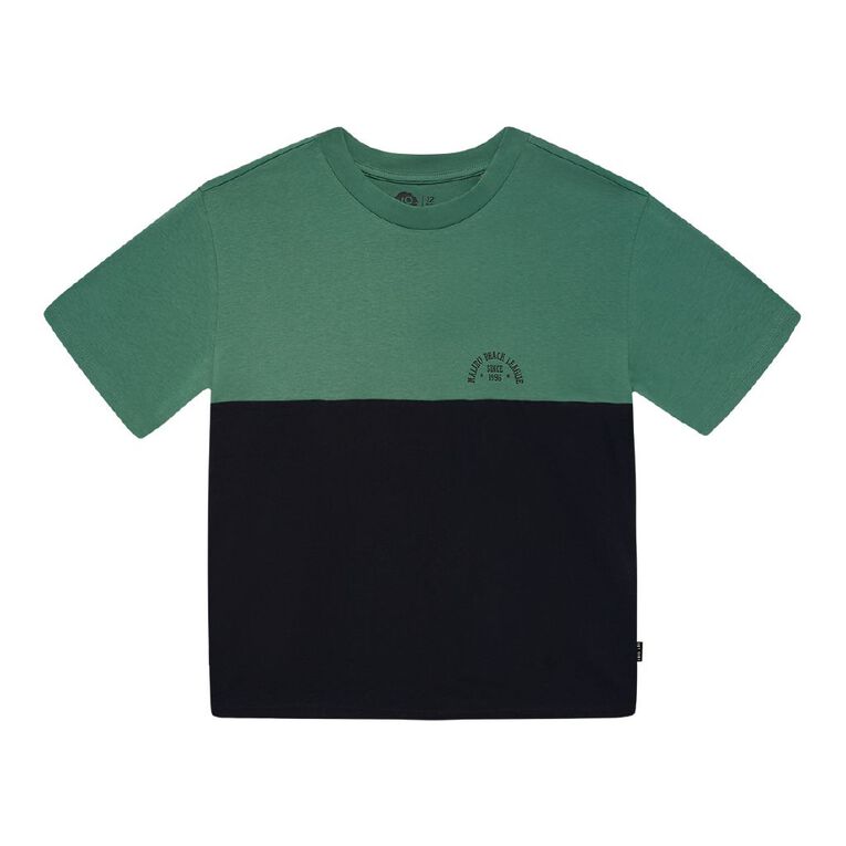 Young Original Short Sleeve Panel Tee, Blue Dark, hi-res