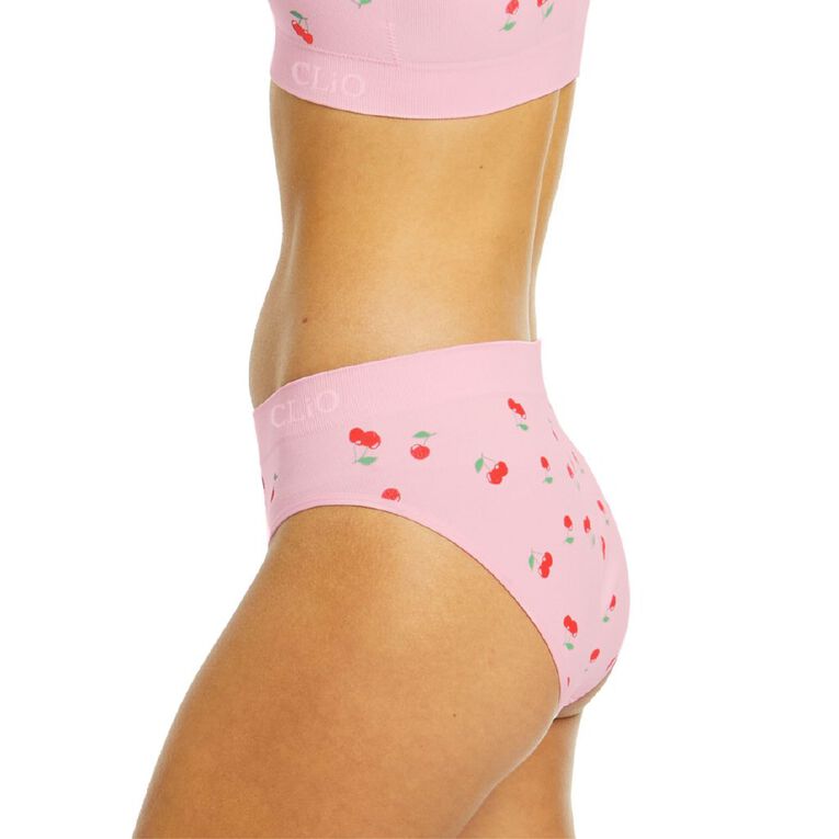 Clio Women's Seamfree Hi-Cut Briefs, Pink Light Clio Women's Seamfree Hi-Cut Briefs, Pink Light, hi-res