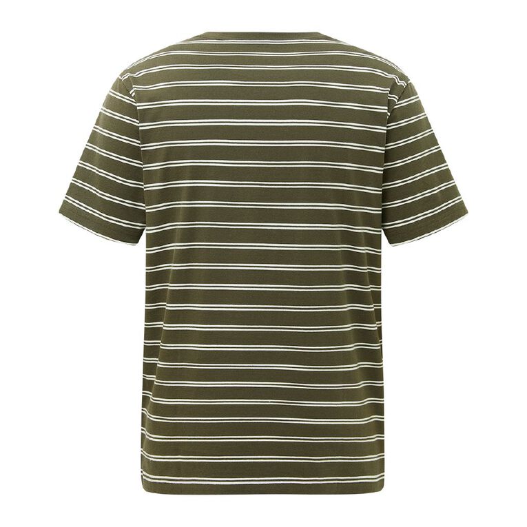 H&H Men's Regular Fit YD Stripe Tee, Green Dark, hi-res