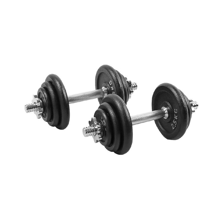 Active Intent Fitness Adjustable Dumbbell Set in Plastic Case Black, , hi-res