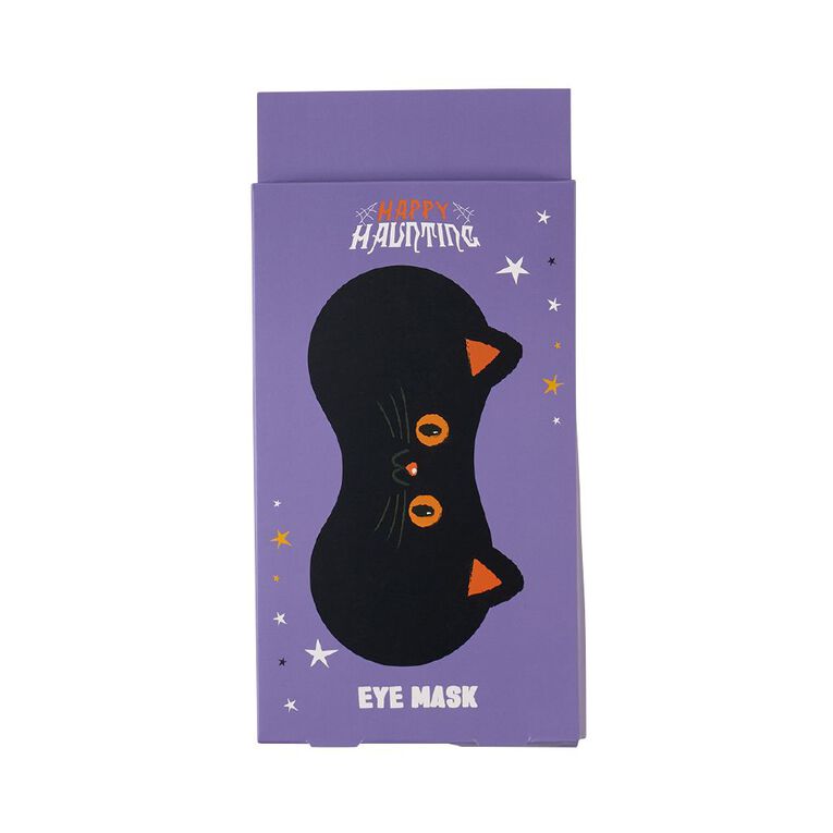 Happy Haunting Cat Eye Mask, , hi-res