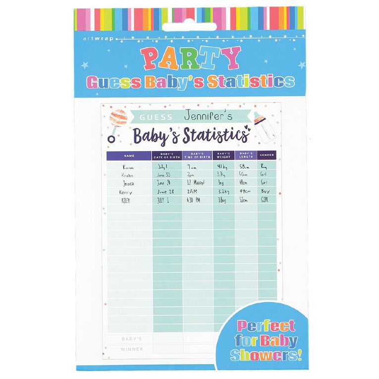 Artwrap Guess Baby Statistics Game | The Warehouse