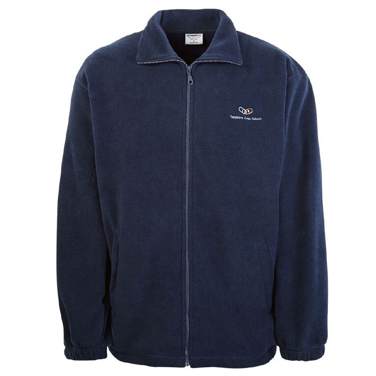 Schooltex Tapawera Area School Polar Fleece Jacket with Embroidery, Navy, hi-res