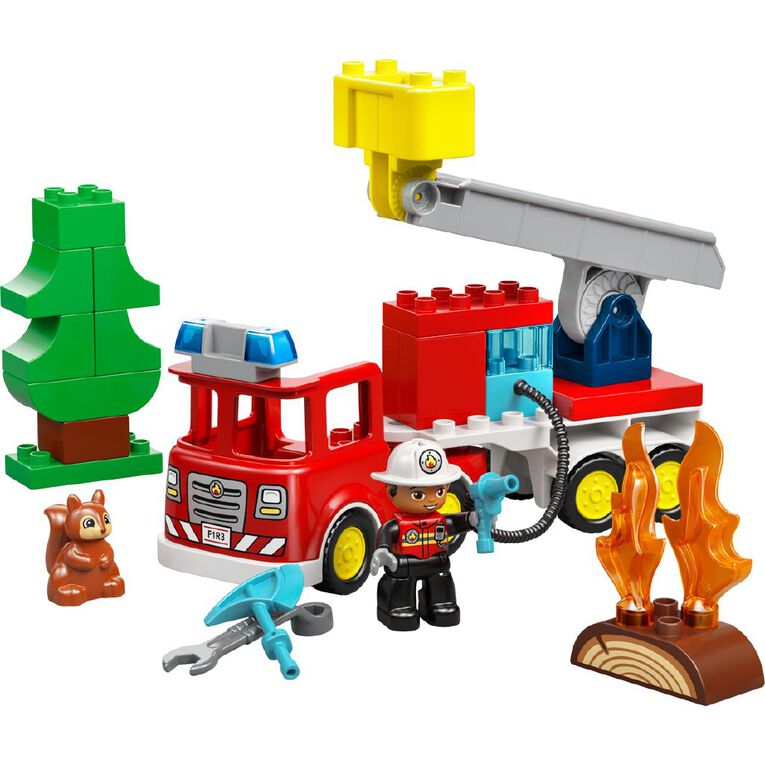 LEGO DUPLO Fire Engine with Hose and Firefighter 10473, , hi-res