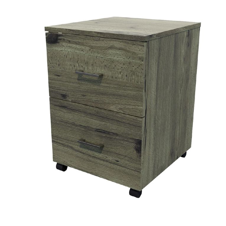 Zealand 2 Drawer Lockable Mobile Coronet Beech, , hi-res