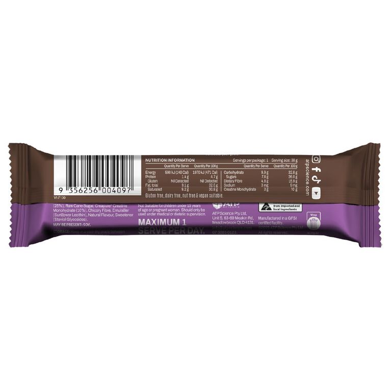NoWay Creatine Choc Bar 30g, , hi-res
