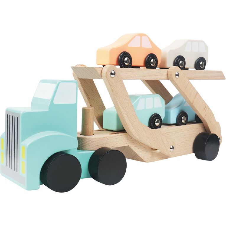 Play Studio Wooden Mega Car Carrier, , hi-res