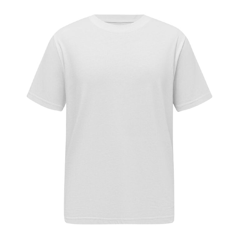 H&H Men's Regular Fit Crew Neck Tee, White, hi-res