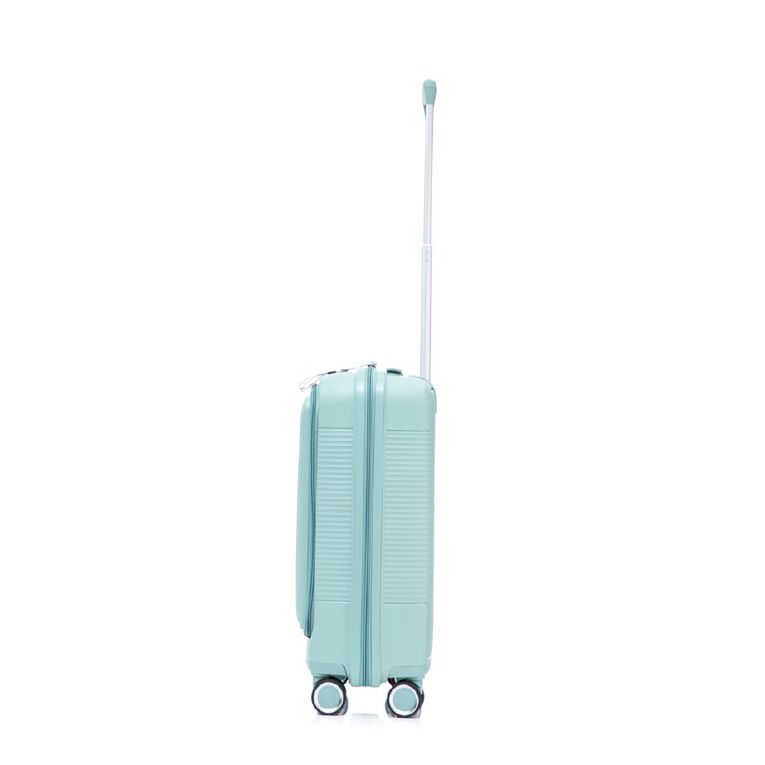 Wander Hard Textured Carry On Suitcase with Front Open, , hi-res