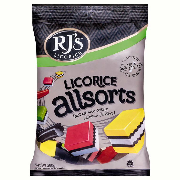 RJ's Licorice Allsorts 280g The Warehouse