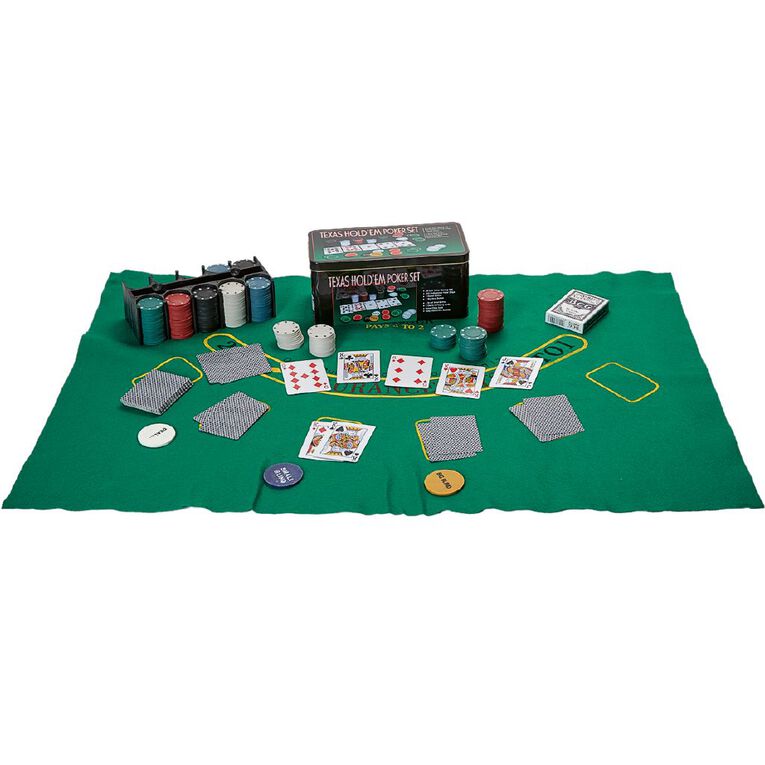 Texas Holdem Poker Set, , hi-res