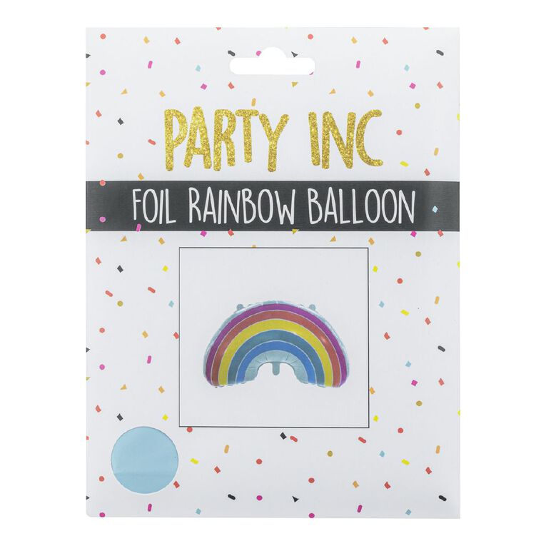 Party Inc Foil Rainbow Balloon, , hi-res