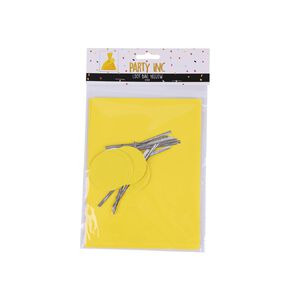 Party Inc Loot Bag Yellow 8 Pack