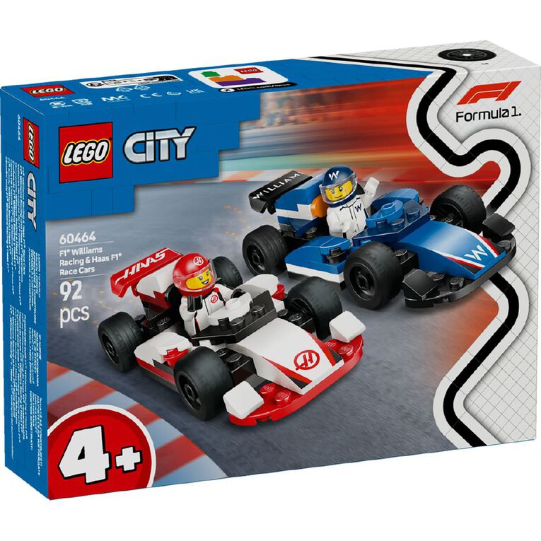 LEGO CITY F1 Williams Racing & Haas F1 Race Cars 60464, , hi-res