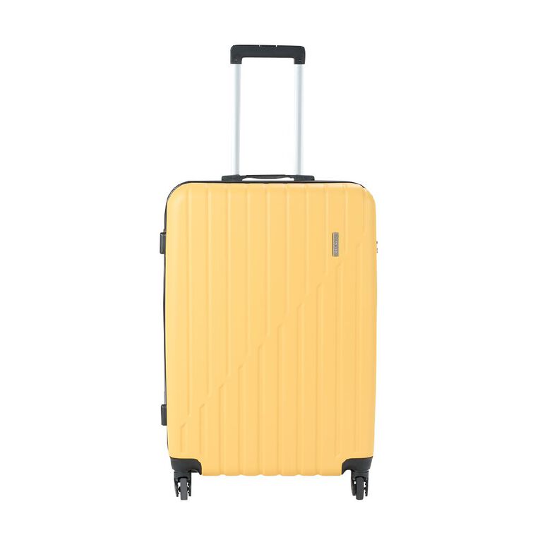 Living & Co Hard Textured Suitcases 2 Piece Set Misted Yellow, , hi-res