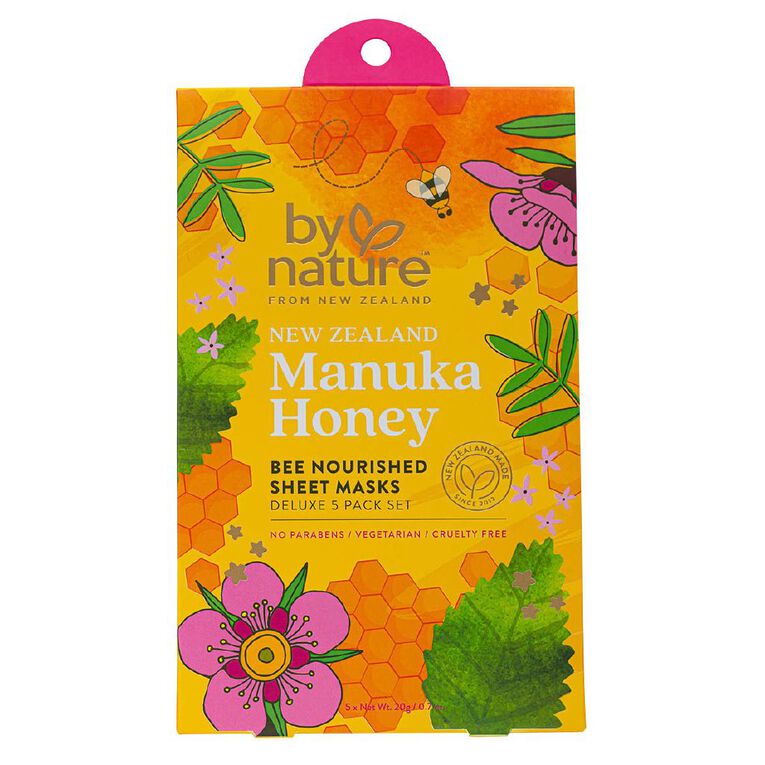 By Nature Bee Nourished Deluxe Mask 5 Pack, , hi-res