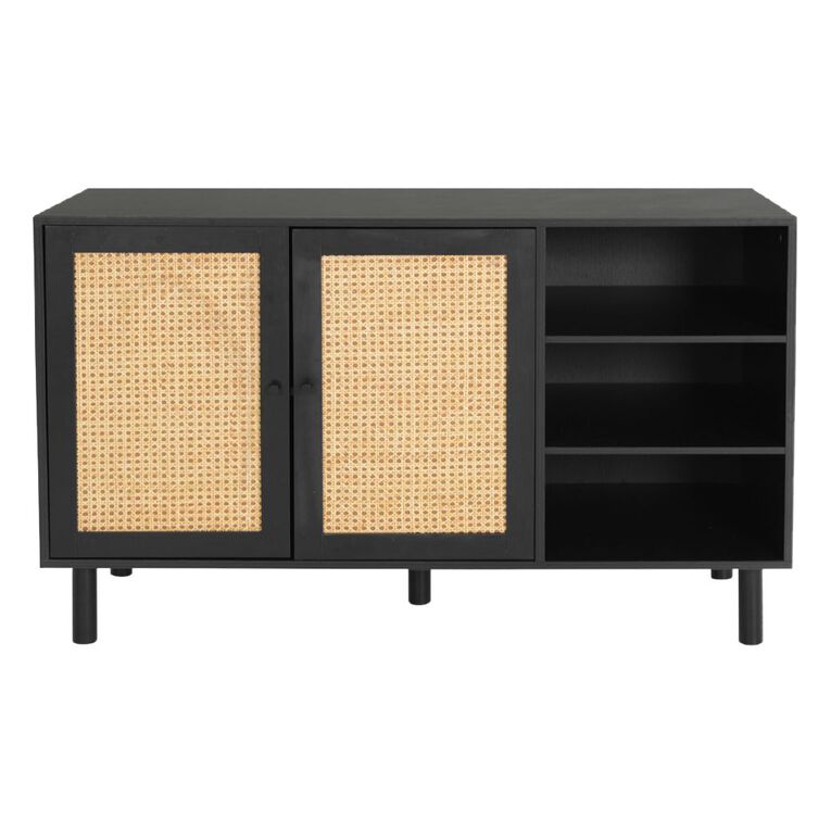 Living & Co Malta Buffet Unit Black, , hi-res