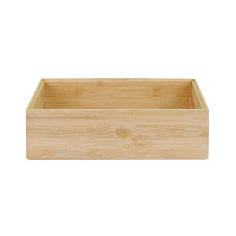 Living & Co Naturals Bamboo Medium & Wide Deep Drawer Organiser, , hi-res