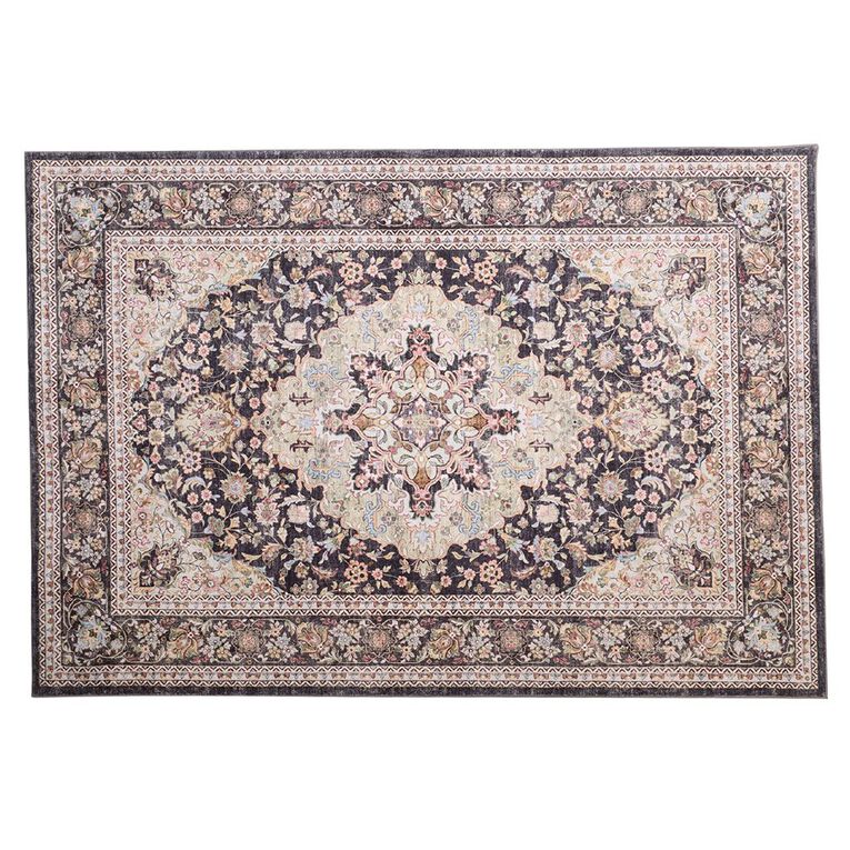 Living & Co Printed Rug Multi-Coloured 160cm x 230cm, , hi-res