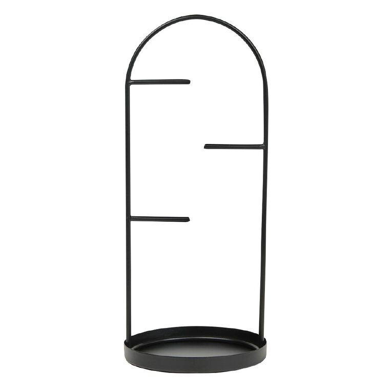 Living & Co Jewellery Stand Black, , hi-res