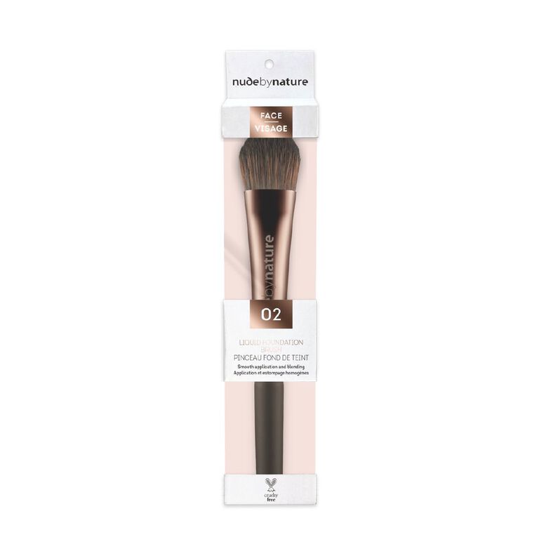 Nude By Nature Liquid Foundation Brush 02 Hang Sell, , hi-res