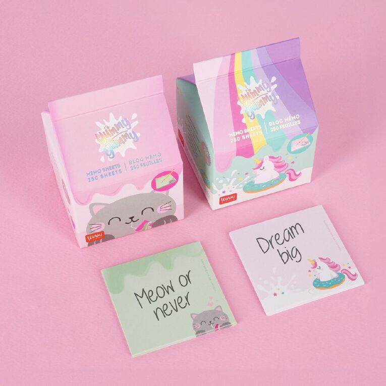 Legami Yummy Yummy Memo Pad Unicorn, , hi-res