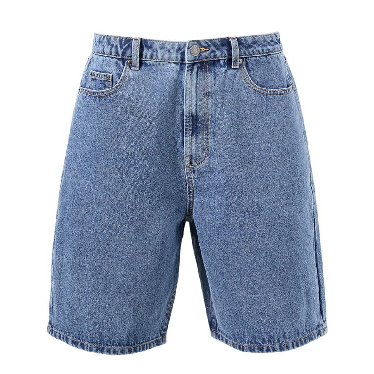 Garage Men's Relaxed Denim Shorts, Denim Mid, hi-res