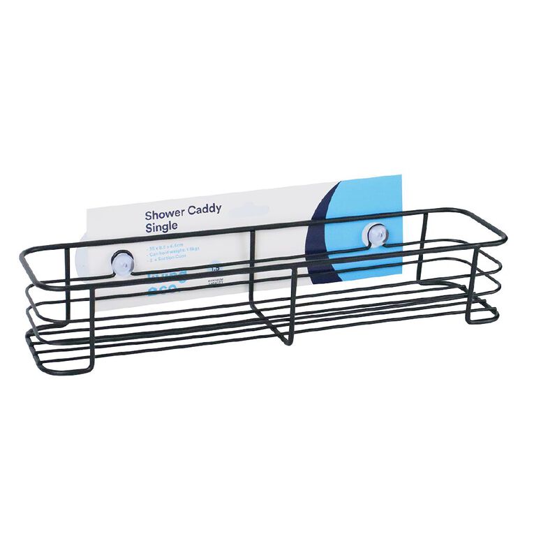 Living & Co Shower Caddy Small Black, , hi-res
