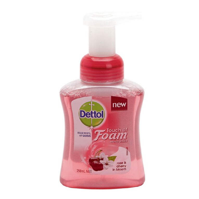 Dettol Foam Rose & Cherry Hand Wash Pump 250ml The Warehouse