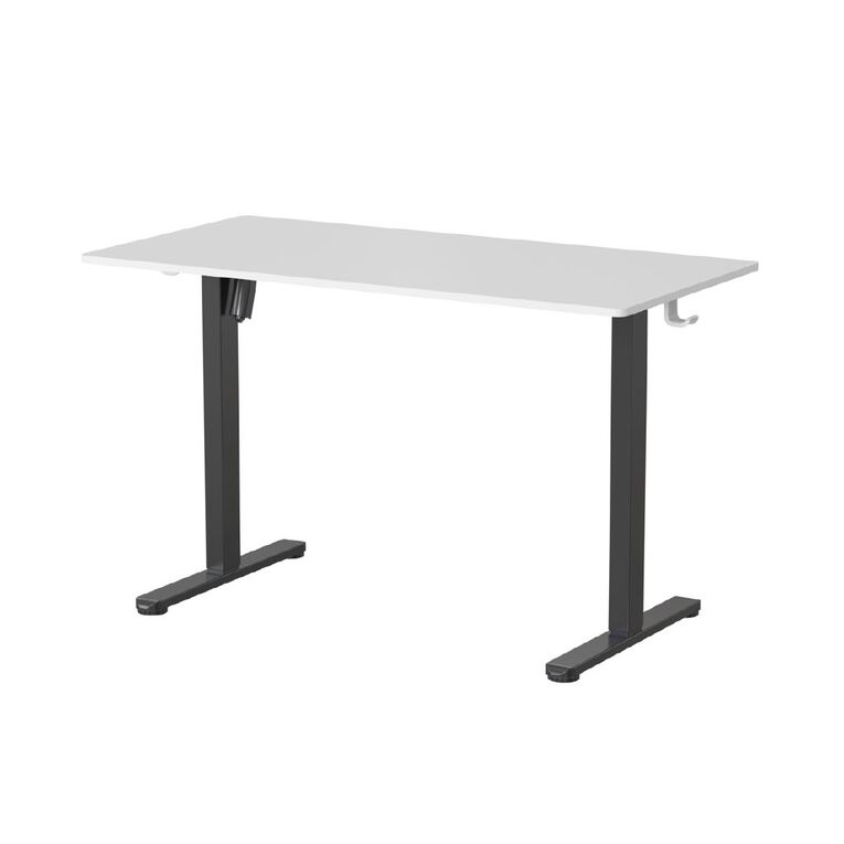 Living & Co Height Adjustable Desk 1200W White, , hi-res