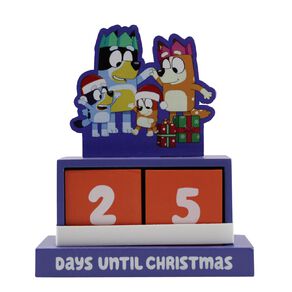 Bluey Christmas Countdown Blocks