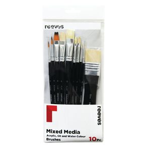 Reeves Mixed Media Brush Set of 10