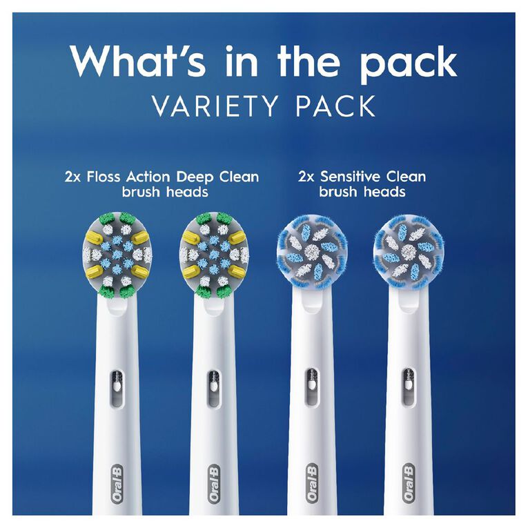Oral-B Variety Pack Replacement Brush Heads 4 Pack, , hi-res