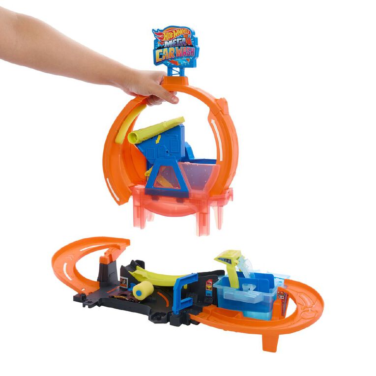 Hot Wheels City Mega Car Wash Playset, , hi-res