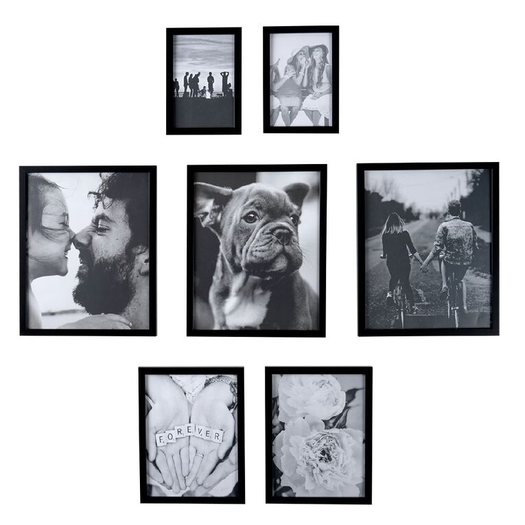 Living & Co Gallery Photo Frames 7 Pack, , hi-res