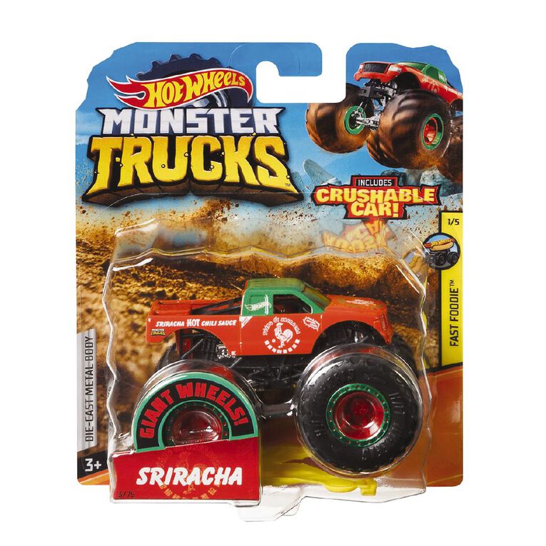 Hot Wheels Monster Trucks 1:64 Scale Diecast Truck Assorted, , hi-res