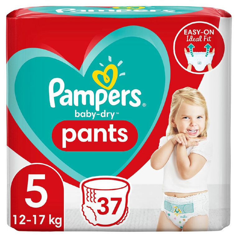Pampers Baby Dry Nappy Pants Size 5 37 Pack The Warehouse