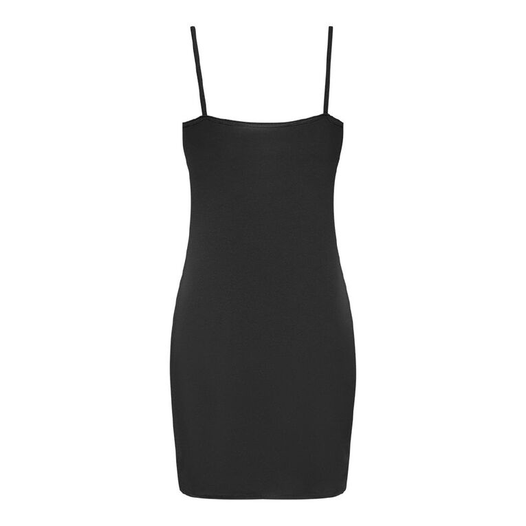 H&H Women's Stretch Longline Cami, Black, hi-res