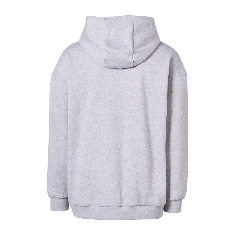 Fila Men's Fleece Hoodie, Grey Marle, hi-res