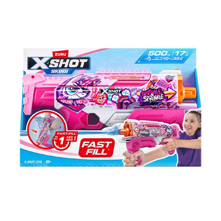 Zuru X-Shot Water-Fast Fill Skins-Hyperload Pink Party, , hi-res
