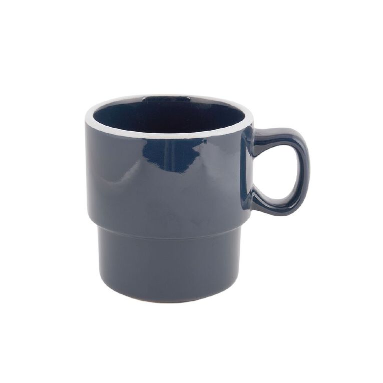 Living & Co York Rimmed Mug Blue, , hi-res