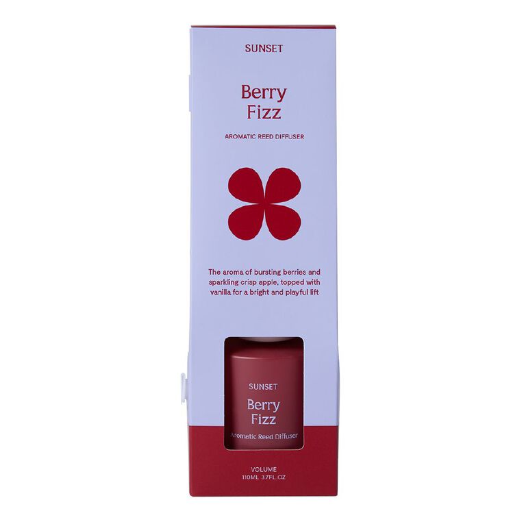 Living & Co Sunset Reed Diffuser 110ml Berry Fizz, , hi-res