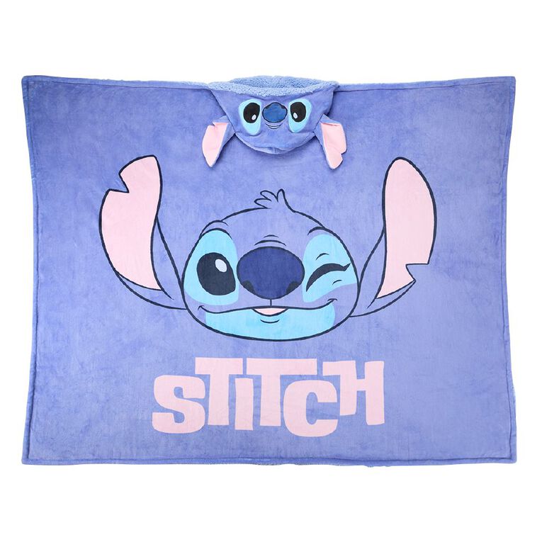 Stitch Hooded Blanket 127cm x 152cm, , hi-res